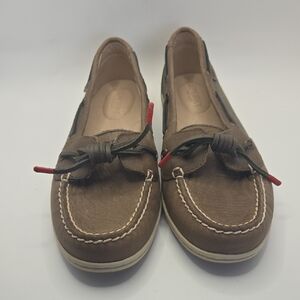 Sperry Top-Sider Barrelfish Boat Shoes Brown Leather Women's Size 8 Country Club